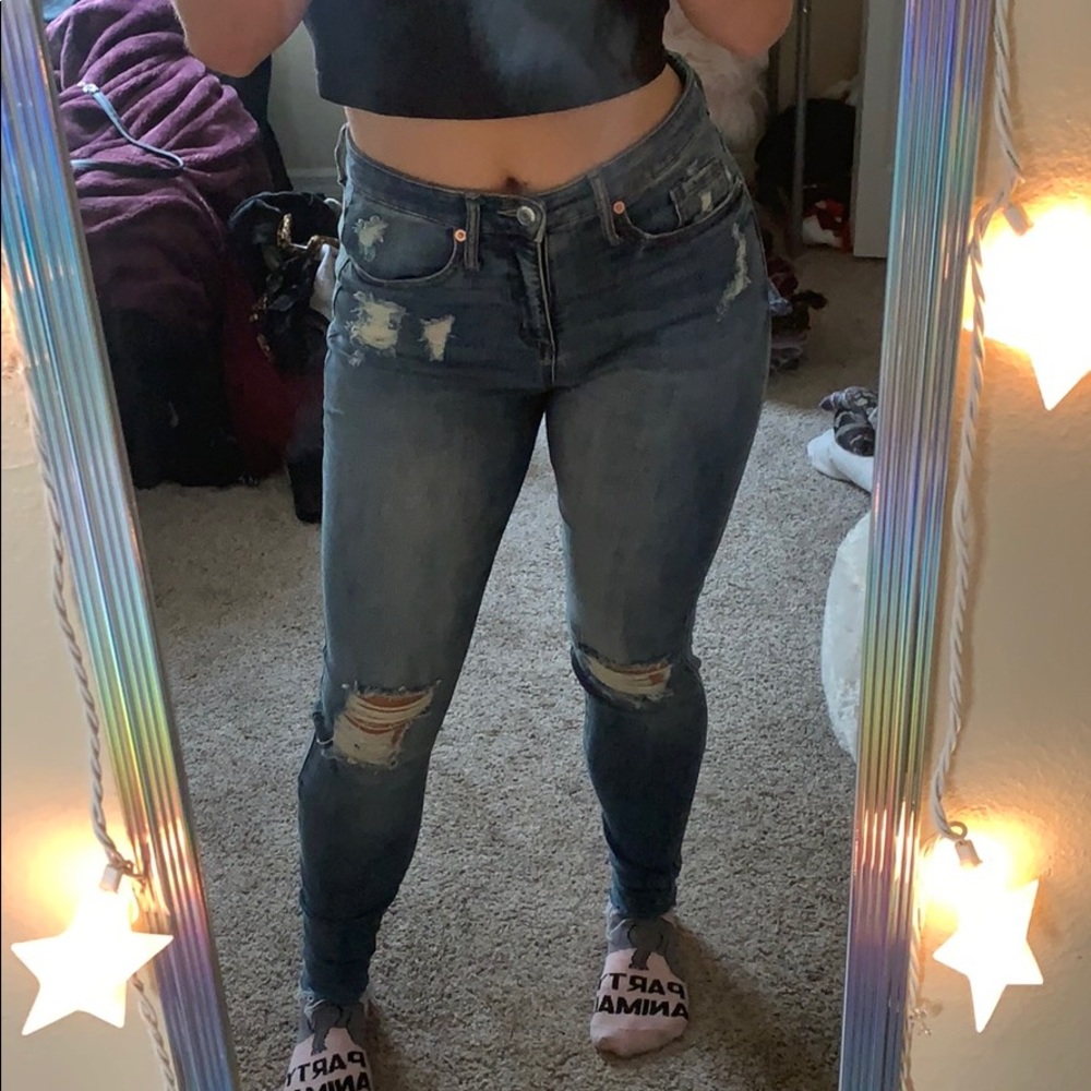 ripped skinny jeans